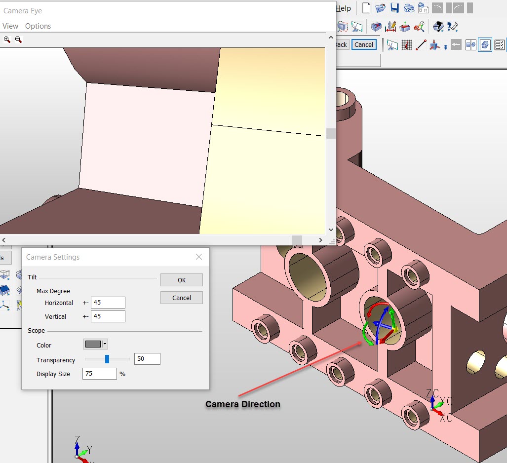 KeyCreator Pro View Camera Eye example