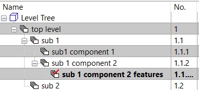 KeyCreator Pro View Levels Nesting example