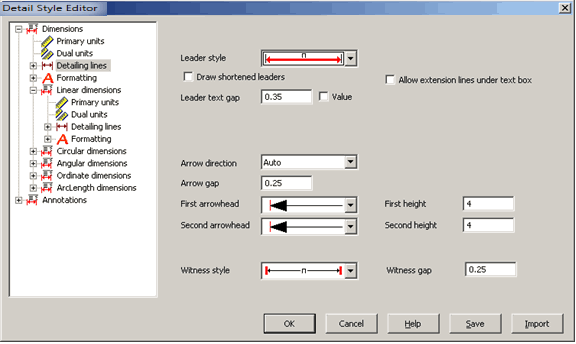 KeyCreator Drafting Style Editor Primary Units example 2