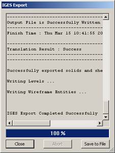 KeyCreator Export IGS progress