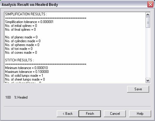 KeyCreator Tools Maintenance Heal Results