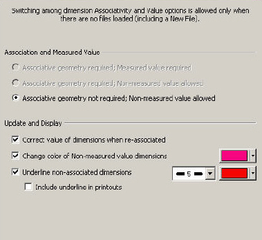 KeyCreator Tools Options Dimensions