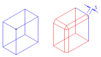 KeyCreator Solid Chamfer Vertex example