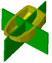 KeyCreator Modify Solid Trim Solids example