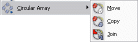 KeyCreator Transform Circular Array options